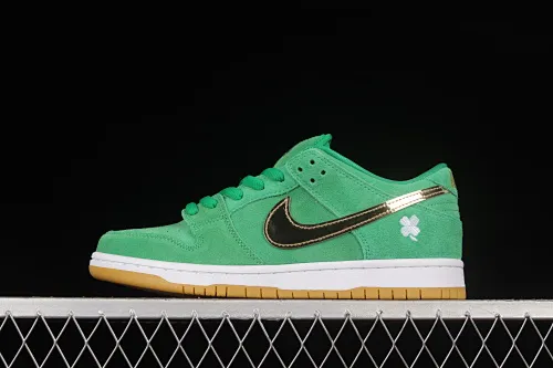All categories Nk SB Dunk series Nk SB Dunk Low low-top sneakers Nk SB Dunk Low Pro green gold SB smashed backboard fashion casual sneakers BQ6817-303